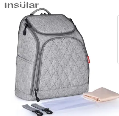 Insular Baby Diaper Bag Maternity Bag Baby Organizer Bag Lightweight Multifunctional Large Capacity Backpack