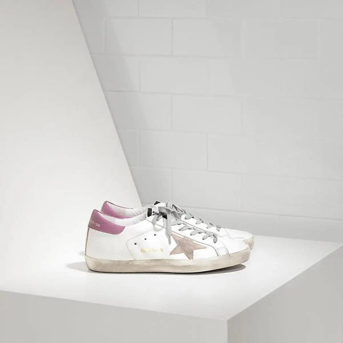 golden goose white pink