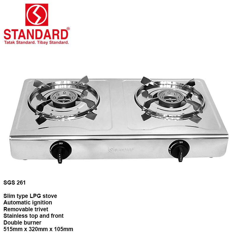 Standard Sgs 261 Double Burner Gas Stove Standard Sgs 261 Double Burner Gas Stove