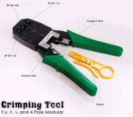 Network Crimping Tool with Free Wire Stripper by OEM