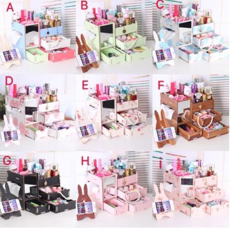 DIY Wooden Makeup make up Organizer with Mirror free CP Stand Philippines
