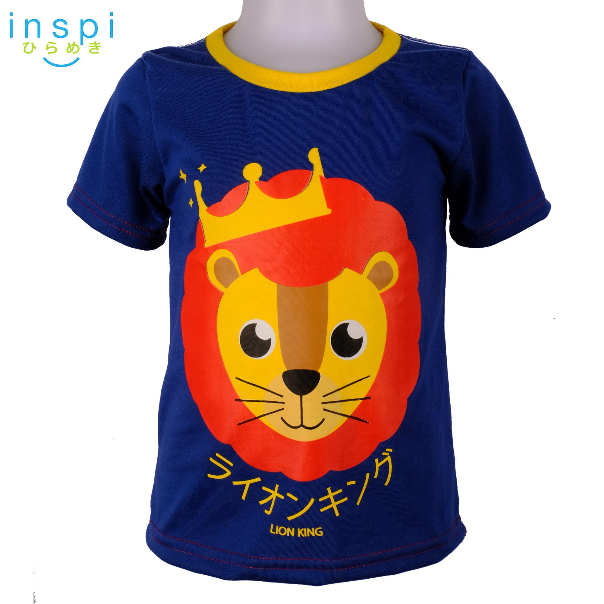 Boys Fashion for sale Fashion for Boys online brands prices INSPI Kids Boys Lion Blue tshirt top tee t shirt for boys shirts clothing