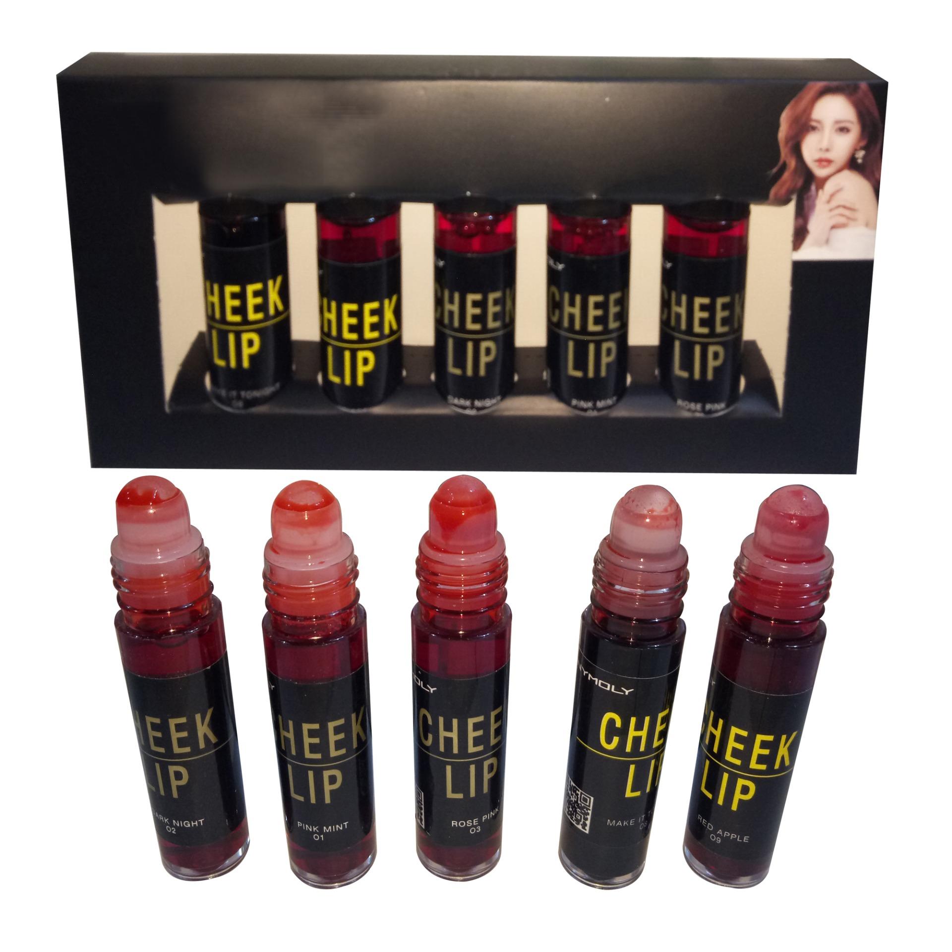 5 set Colors Cheek and Lip Tint Lipstick 5 set Colors Cheek and Lip Tint Lipstick