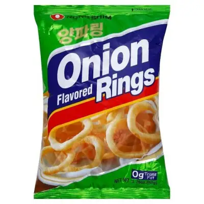 NongShim Onion Rings 50g with 0 fat heath snack