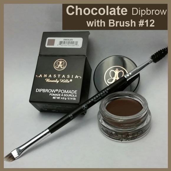 JBox# Anastasia Dipbrow Pomade Eyebrow ( CHOCOLATE ) With Free #12 Brush Philippines