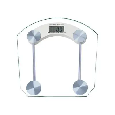 Keimav Digital LCD Electronic Tempered Glass Bathroom Weighing Scale 8mm (Square) Human Weighing Scale
