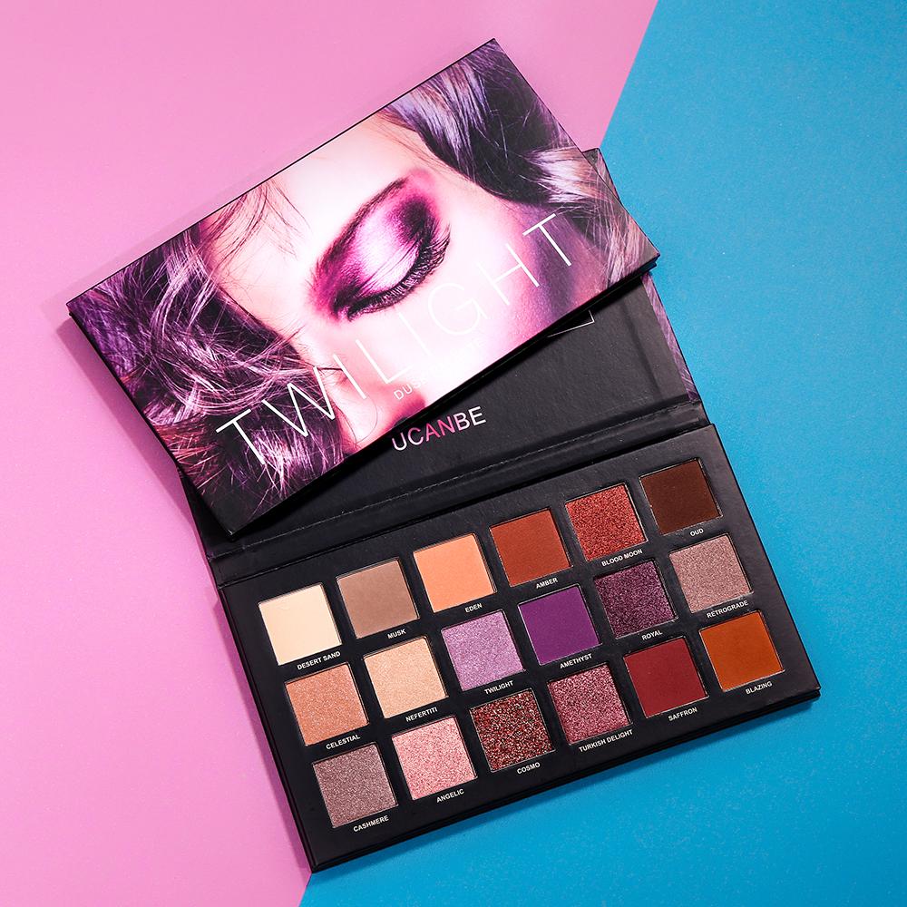 UCANBE Matte Shimmer Shining Eyeshadow Palette Nude Makeup Glitter Pigment Smoky Eye Shadow Powder Waterproof Cosmetic kit Philippines