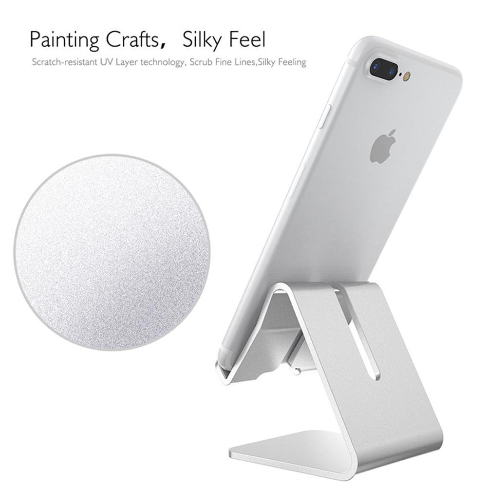 Phone Desk Stand Holder Aluminum Desktop Solid Portable Universal For All Mobile Smart Tablet Display