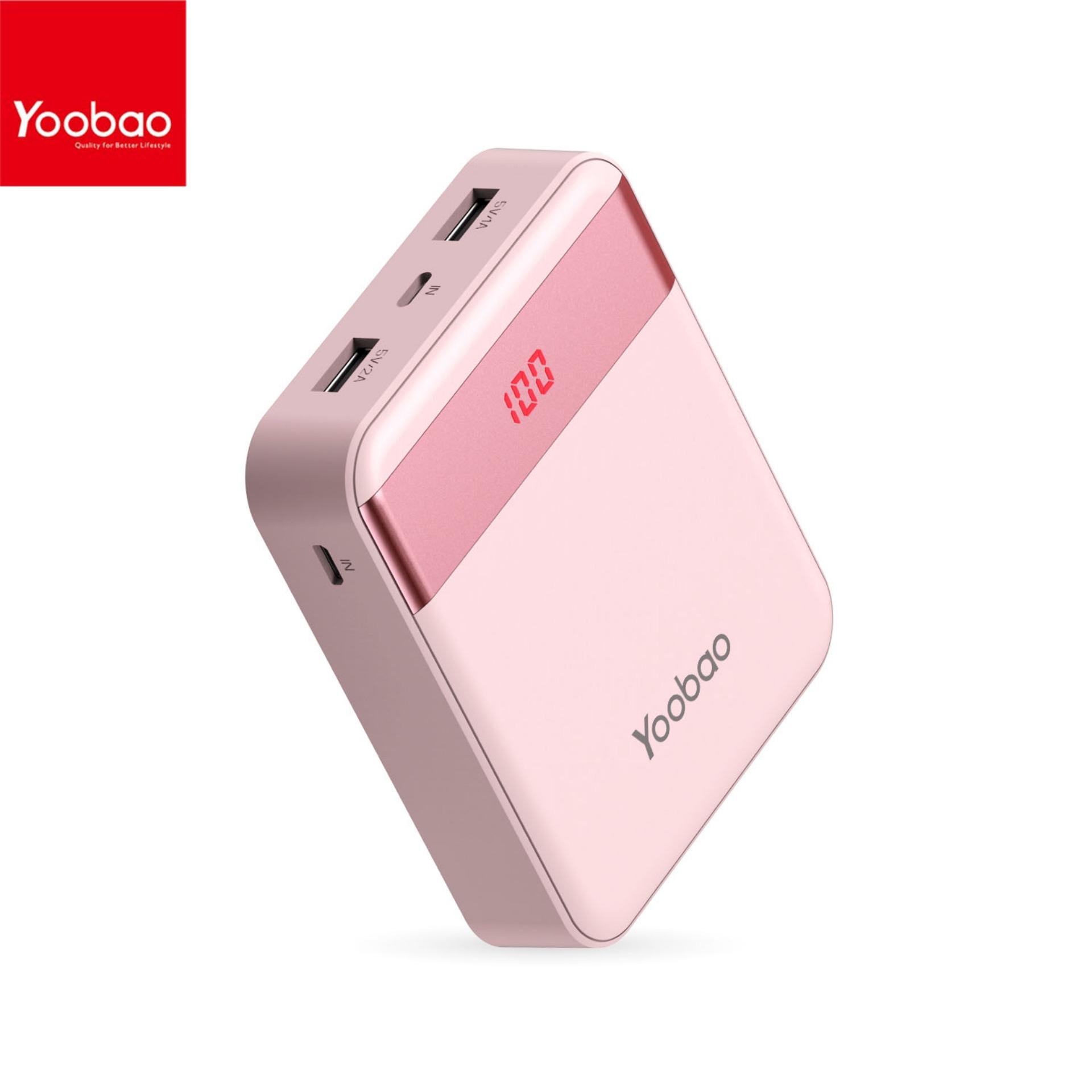 Yoobao Philippines Yoobao price list Yoobao Powerbank & Battery YOOBAO M4Pro Dual Input LED mAh Power Bank Pink