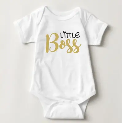 Baby Statement Onesie - Little Boss