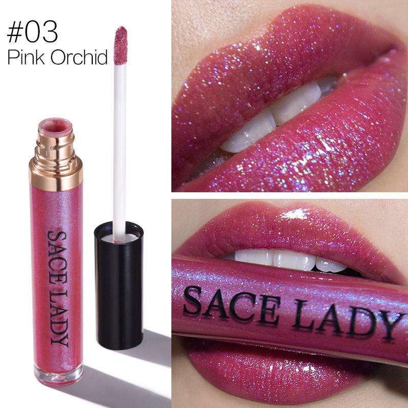 SACE LADY Shimmer Lipstick Tint Moisturizing Glitter Makeup Liquid Lip Gloss Pomade Make Up Cosmetic Philippines