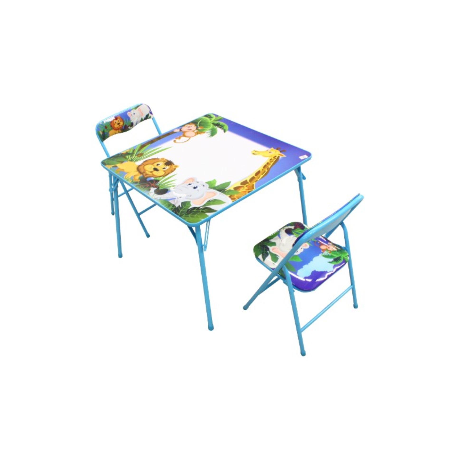 Kids Folding Table And Chairs Set