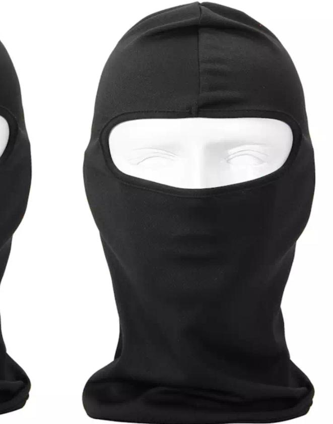 Motorcycle Full Face Mask For All Riders 1 Pc (black) By 101shop