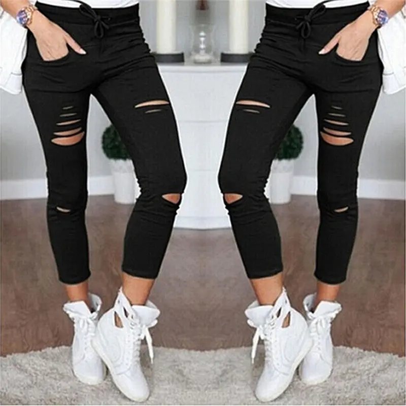 womens high waisted skinny trousers