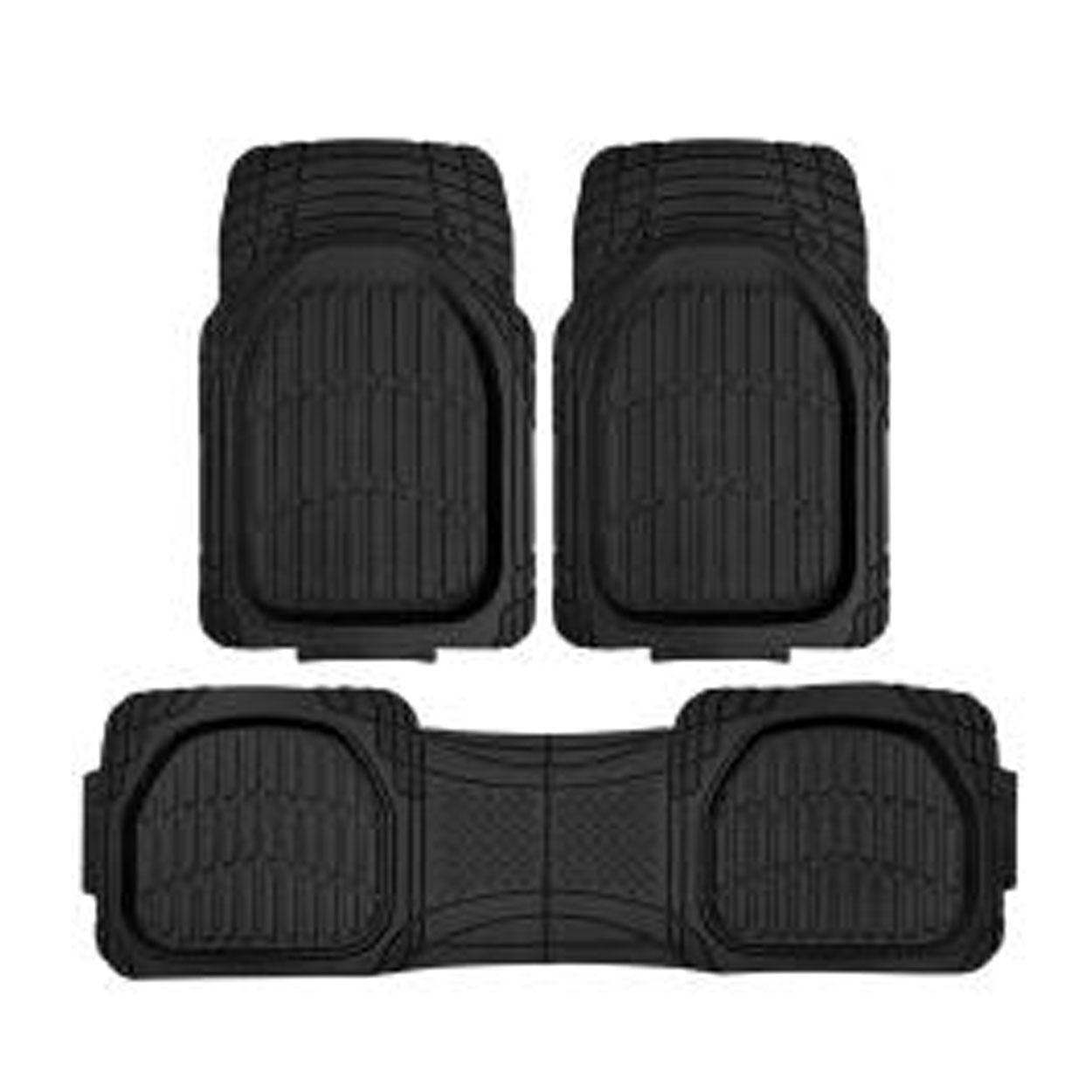Newest Floorguard PVC/NBR Rubber High Side Mat 3pcs/set (Black)