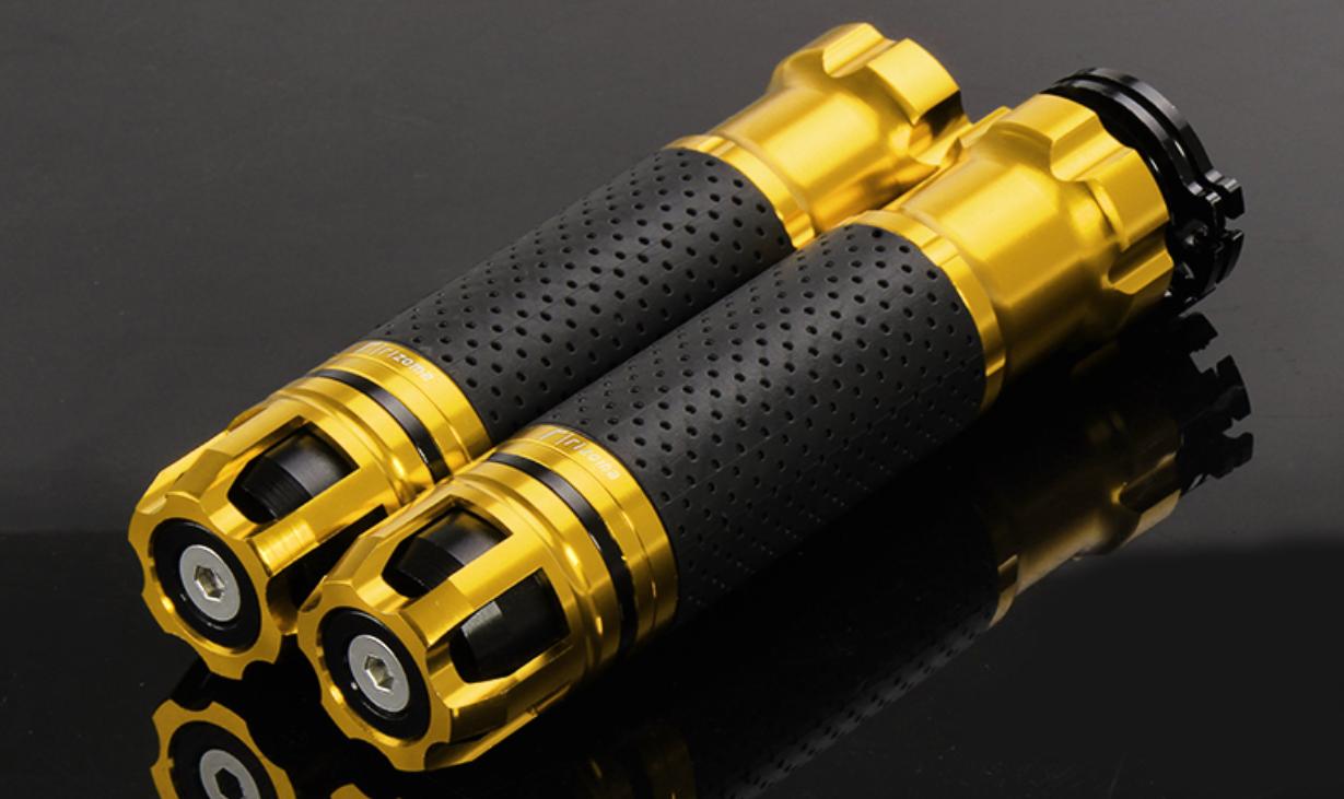 Your Little Shop - Msm Motorcyclealuminum Handle Bar Hand Grips 23mm-Golden By Your Little Shop