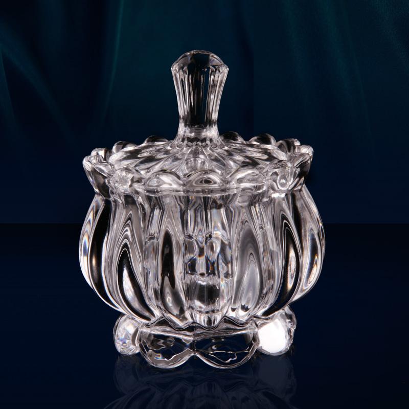 European Style Wedding Transparent Glass Sugar Bowl Candy Jar Glassware Coffee Sugar Bowl Candy Box Creative Decoration By Taobao Collection