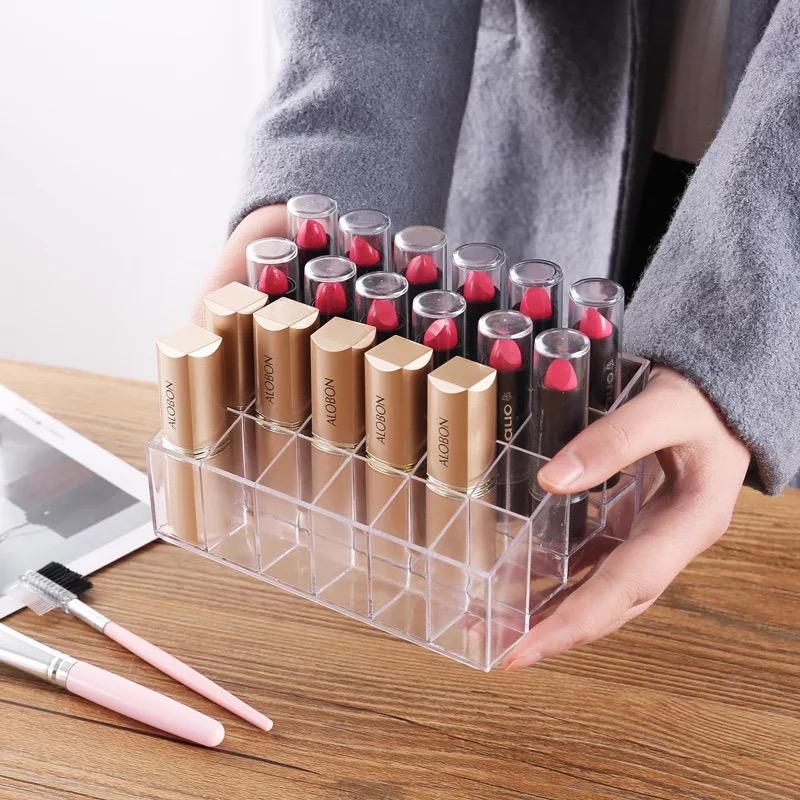 24 Lipstick Holder Display Stand Cosmetic Storage Rack Organizer Makeup Make up Case Box Container Philippines