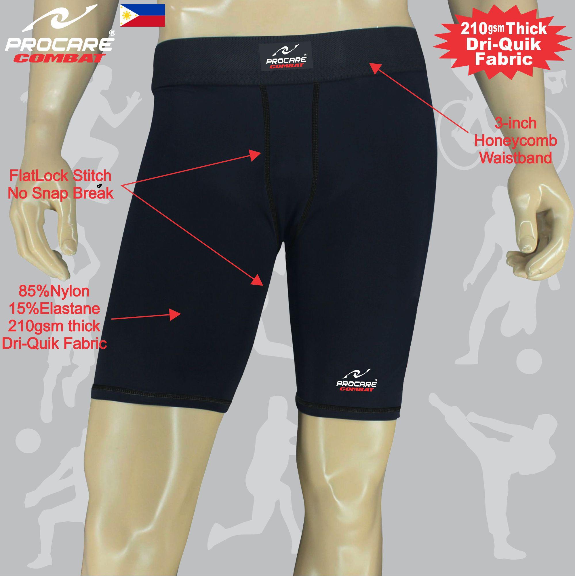 PROCARE COMBAT #CS09 Compression Men Shorts Dri-Quik Fabric (Black