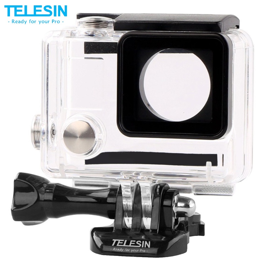 Telesin Standard Waterproof Case Hero3 Up To 40m Underwater For Gopro Hero4 Lazada Ph