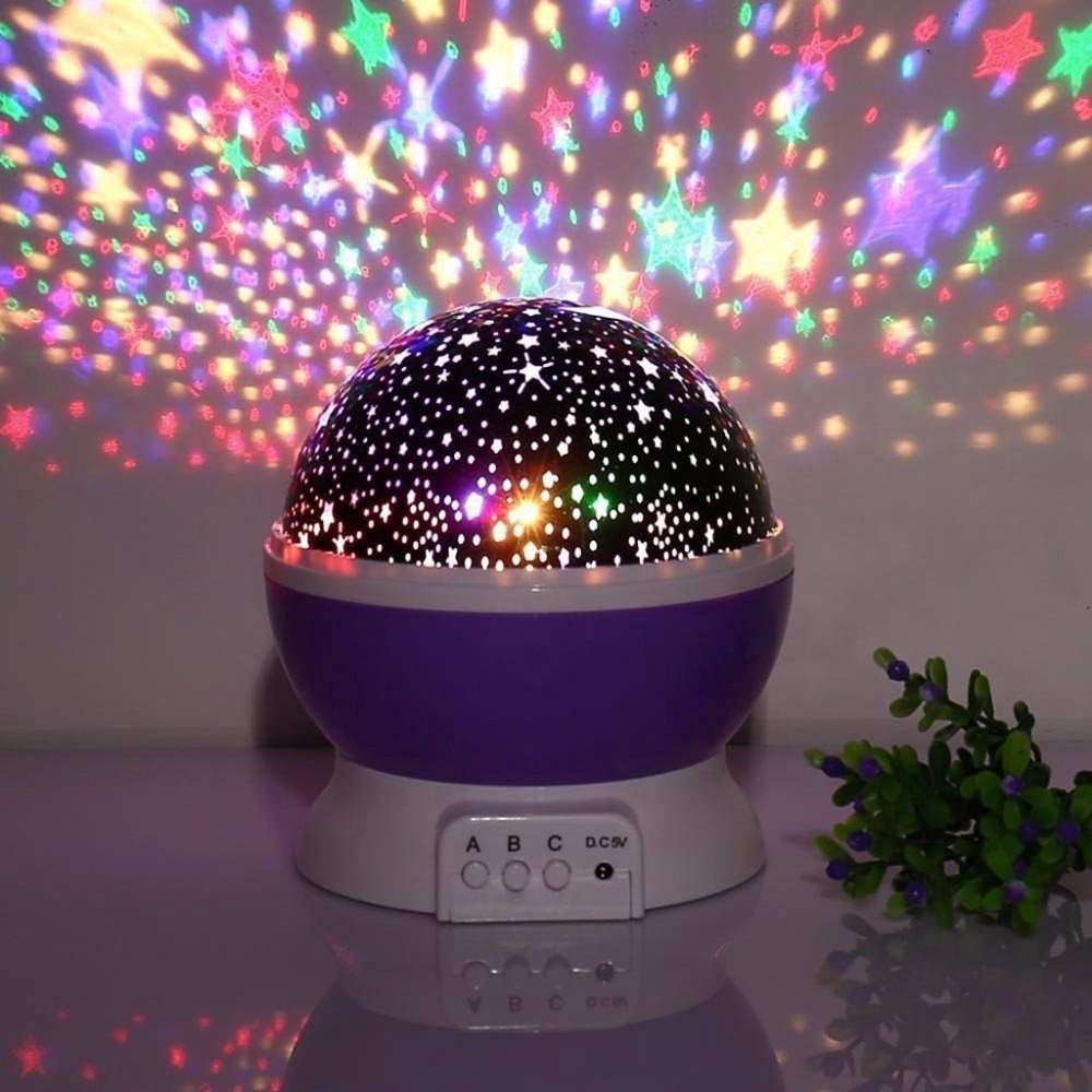 Star Master Dream Rotating Projection Lamp Star N Moon Pink