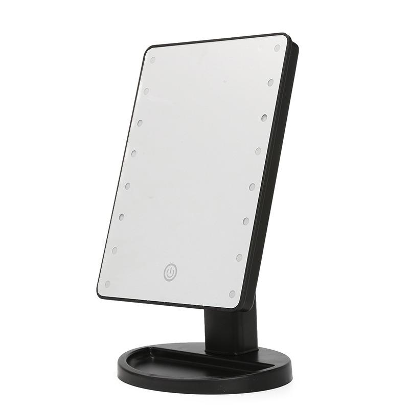 Large LED Mirror with 16 LED Lights Vanity Make Up Mirror - Black Philippines
