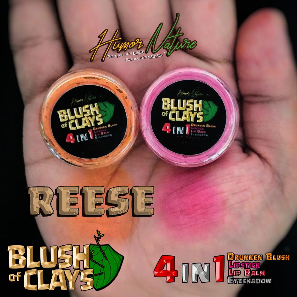 Blush of Clays 4 in 1 - Blush on, Eyeshadow, Lipstick, Lip balm W/ Vitamin E, soft, moisturizer by Humor Nature (15g) Philippines