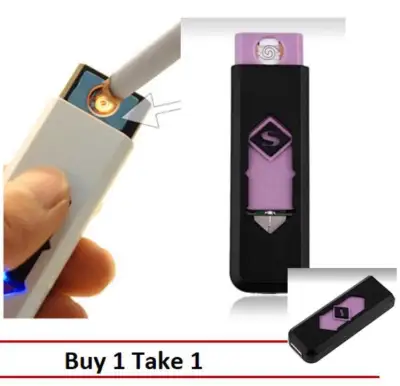 Electronic USB Lighter (Black), Buy 1 Take 1