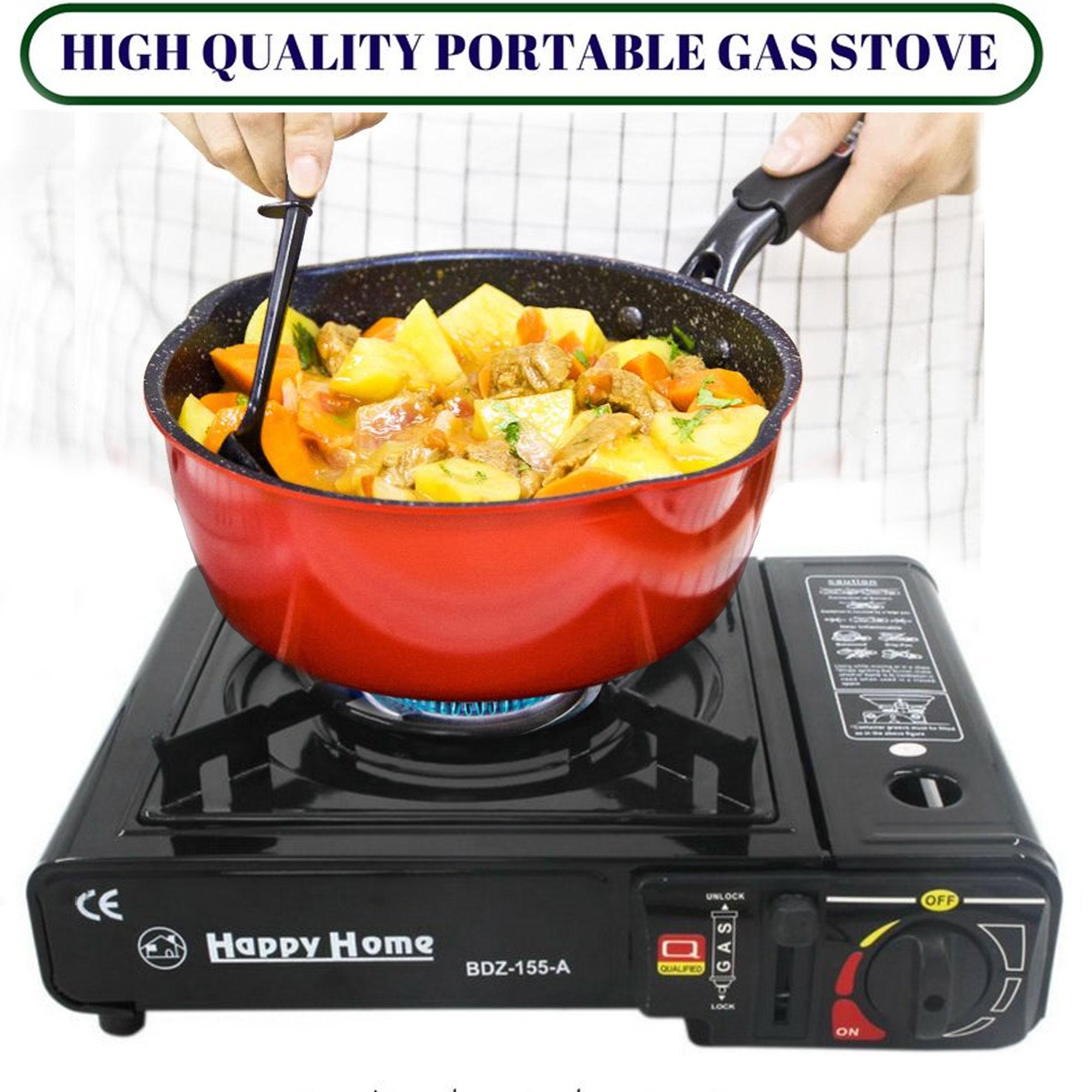 BDZ 155 Happy Home 2 In 1 Durable Portable Gas Stove Black Lazada PH