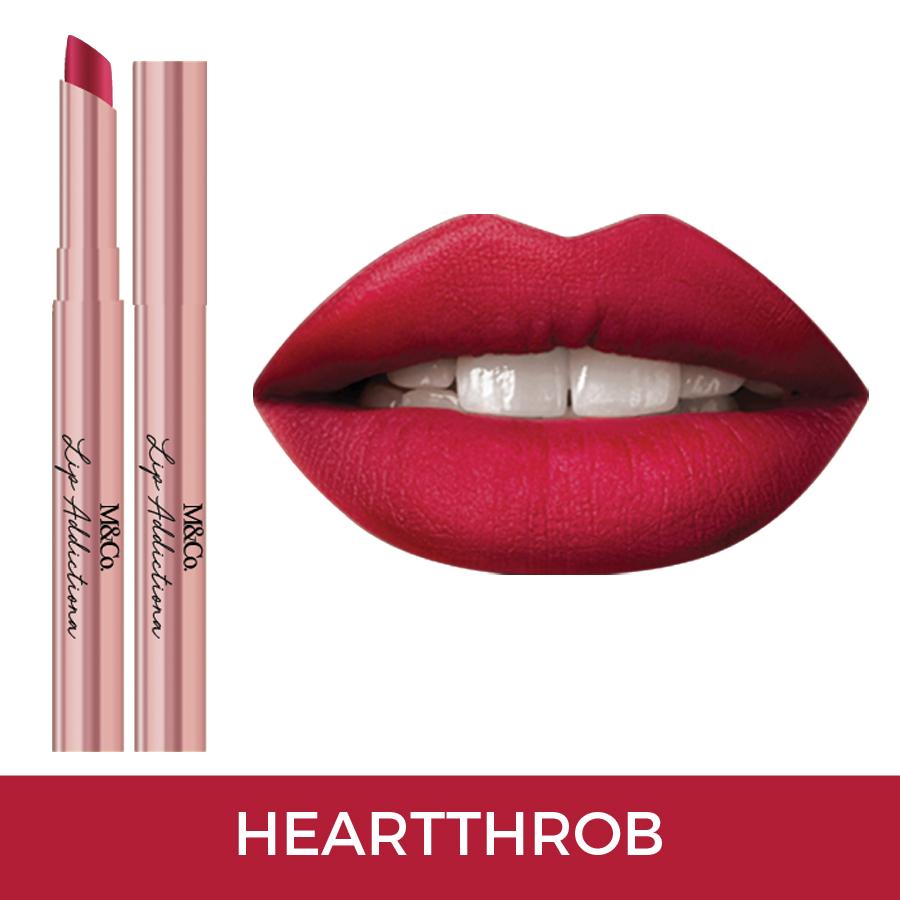 M&Co.Cosmetics LIP ADDICTION Creamy Matte Lipstick - Heartthrob Philippines