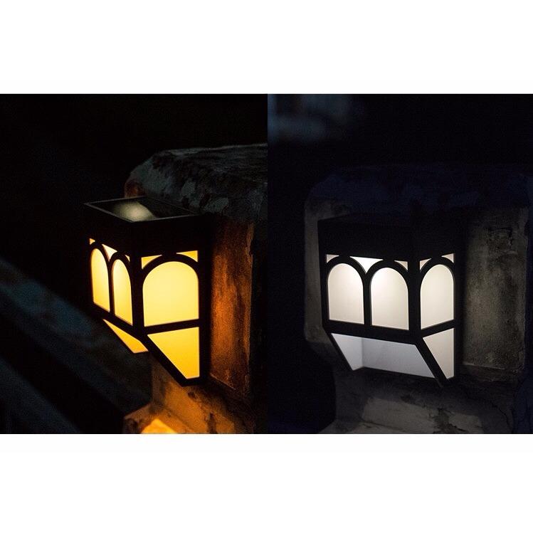 Outdoor Lighting For Lights S Brands Review 2 Packs Containing A Warm White And Yellow Solar Fence Post Lights