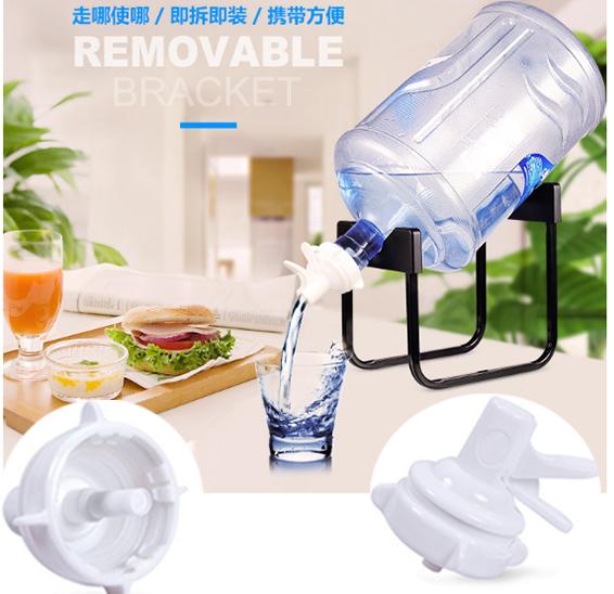 Water Dispenser Drinking Bucket Pure Mineral Water Folding Rack Detachable Bracket Bottled Water Hand Press Type By Elena Accessories.