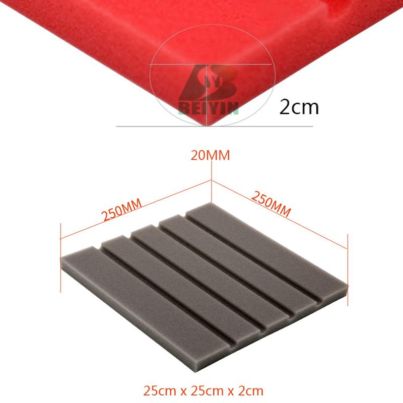 12 Piece High Density Fireproof Groove Acoustic Foam Ceiling Soundproofing Board Studio Equipment Audio Sound Absorption Treatment Sponges Sound
