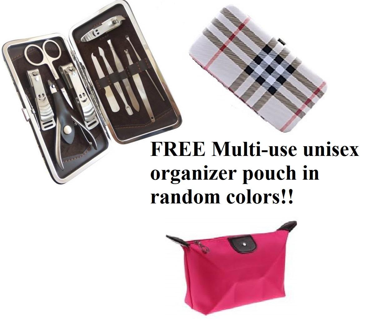 LILIs - 1 x 10 in 1 Manicure and Pedicure set stainless!! FREE Multi-use unisex organizer pouch in random colors!! Philippines