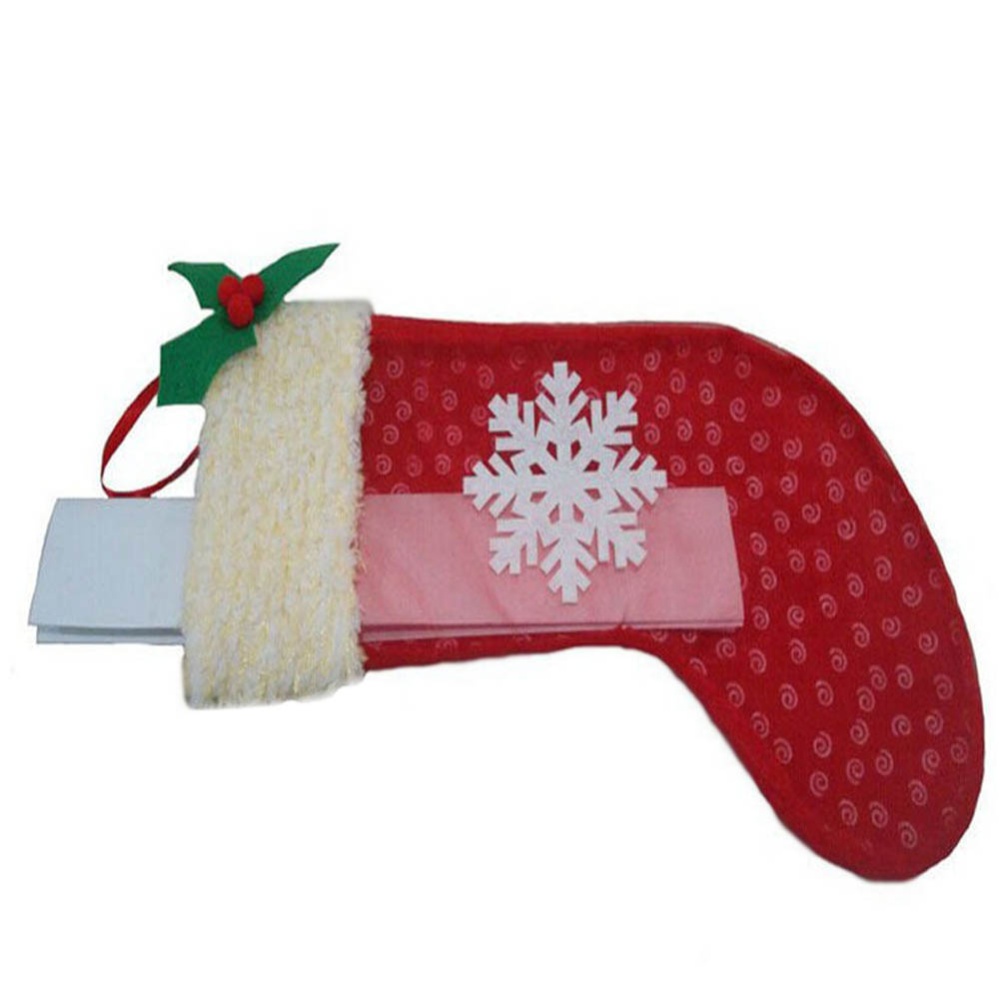 3pcs Christmas  Socks Santa Claus Candy Gift Bag Xmas Tree 