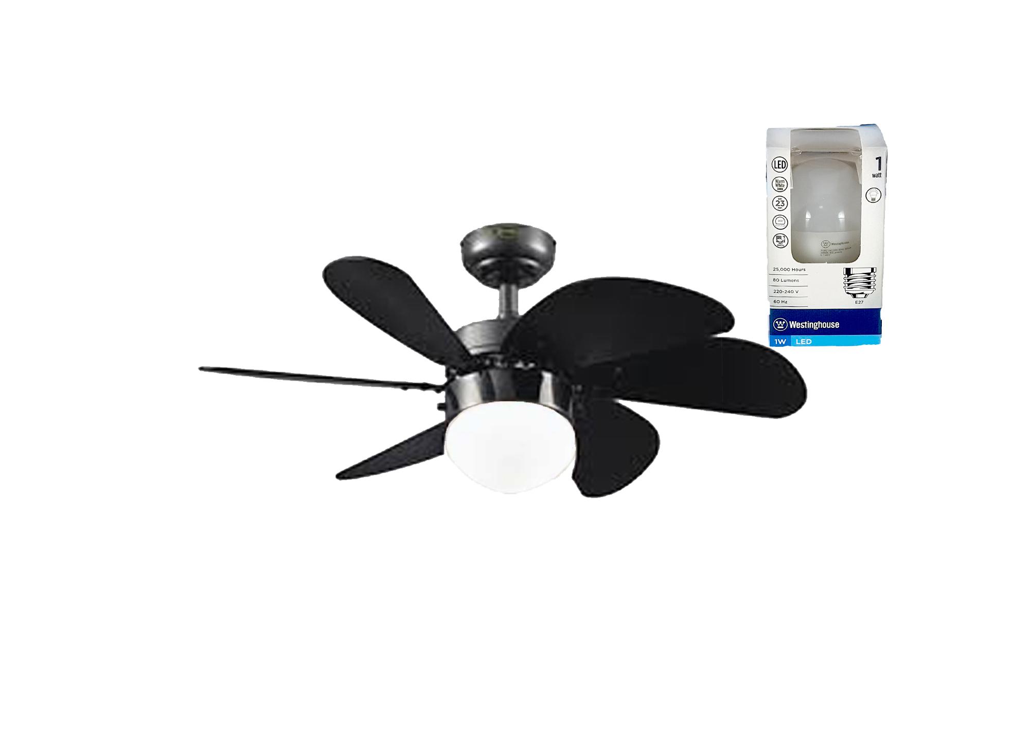 Westinghouse Fan Philippines Electric For Westinghouse 30 Turbo Swirl Ceiling Fan 78301 Six Wooden Blades Black Led Bulb