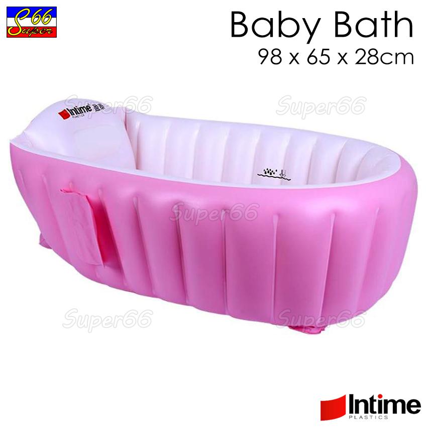 Intime Inflatable Baby Bath Tub Yt 226a Pink 98x65x28cm