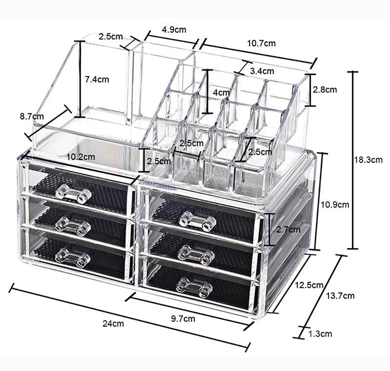 Storage Box Organiser Clear Acrylic Makeup Make Up Organizer Philippines