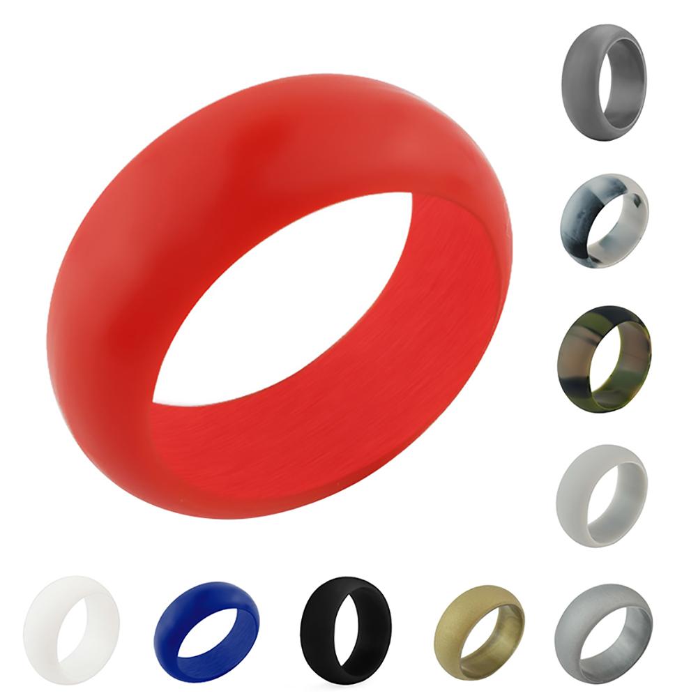Jewelry & Watches Silicone Rubber Band Active Sport Ring For Men Women