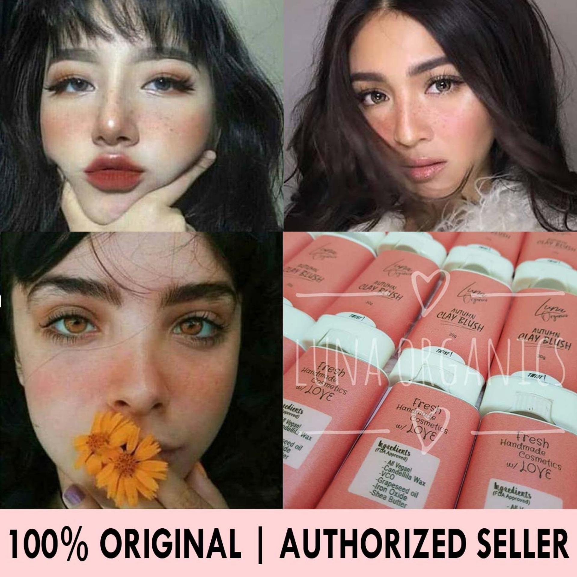 Authentic LUNA ORGANICS AUTUMN Clay Blush Shade 100% Original (Exclusive Authorized Product Distributor Taguig Area) FDA Approved Vegan Korean Make Up Dewy Look Highly Pigmented 30grams Philippines