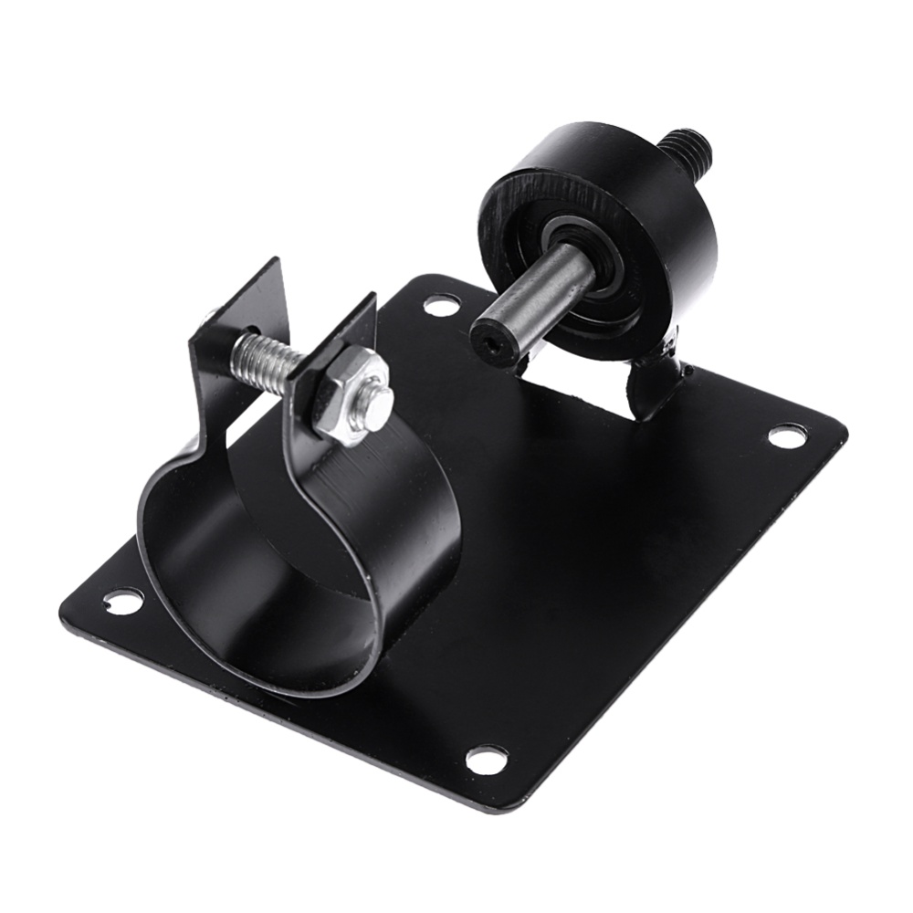 Item type: electric drill cutting seat stand. Material: metal. Color: As picture shows. Base size: Approx.11 * 8.5 * 7.5cm. Product weight: Approx.348g