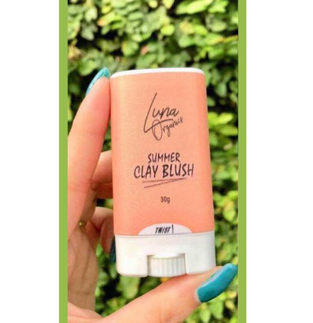 Luna Organic Clay Blush Luna Clay Blush Multi Purpose Cosmetic Bar Lip Color Lip Stick Blush On Make up 30g Philippines