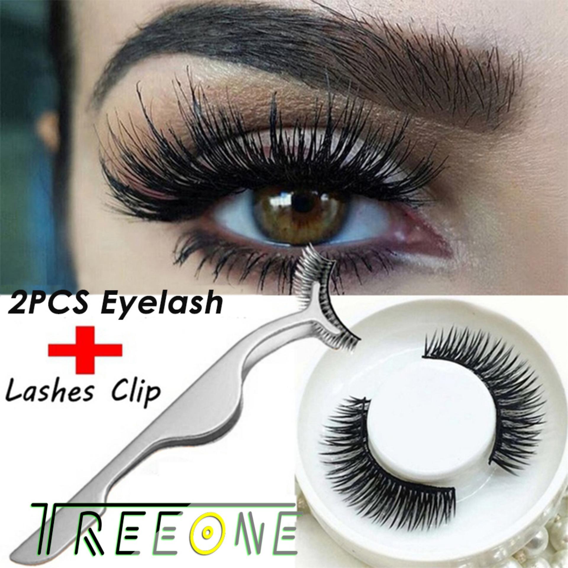 1 Pair 3D Eyelashes Magnet Magnetic False Eyelashes Magnetic Eye Lashes Makeup Kit + 1Pcs False Eyelash Clip Philippines