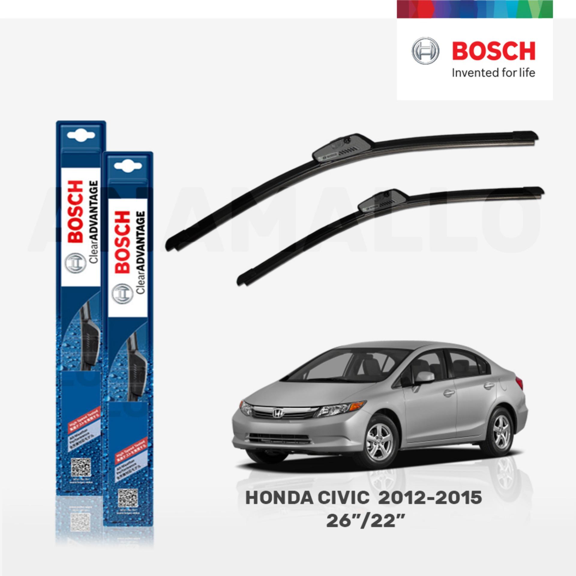 Honda Civic 2015 Windshield Wipers Size