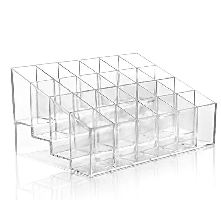 24 Trapezoid Clear Makeup Display Lipstick Case Cosmetic Organizer Holder Philippines