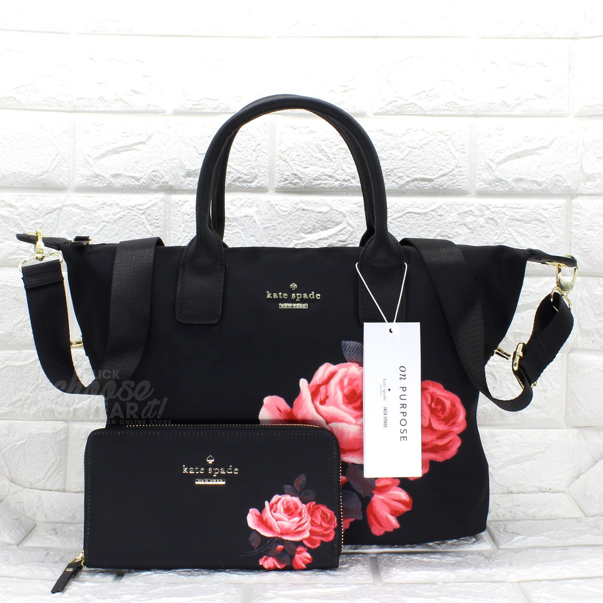 Kate Spade Philippines Price List Tote Bag Authentic Kate Spade Classic Weekender Bag Lyla Rose Nylon Tote Wallet With Printed