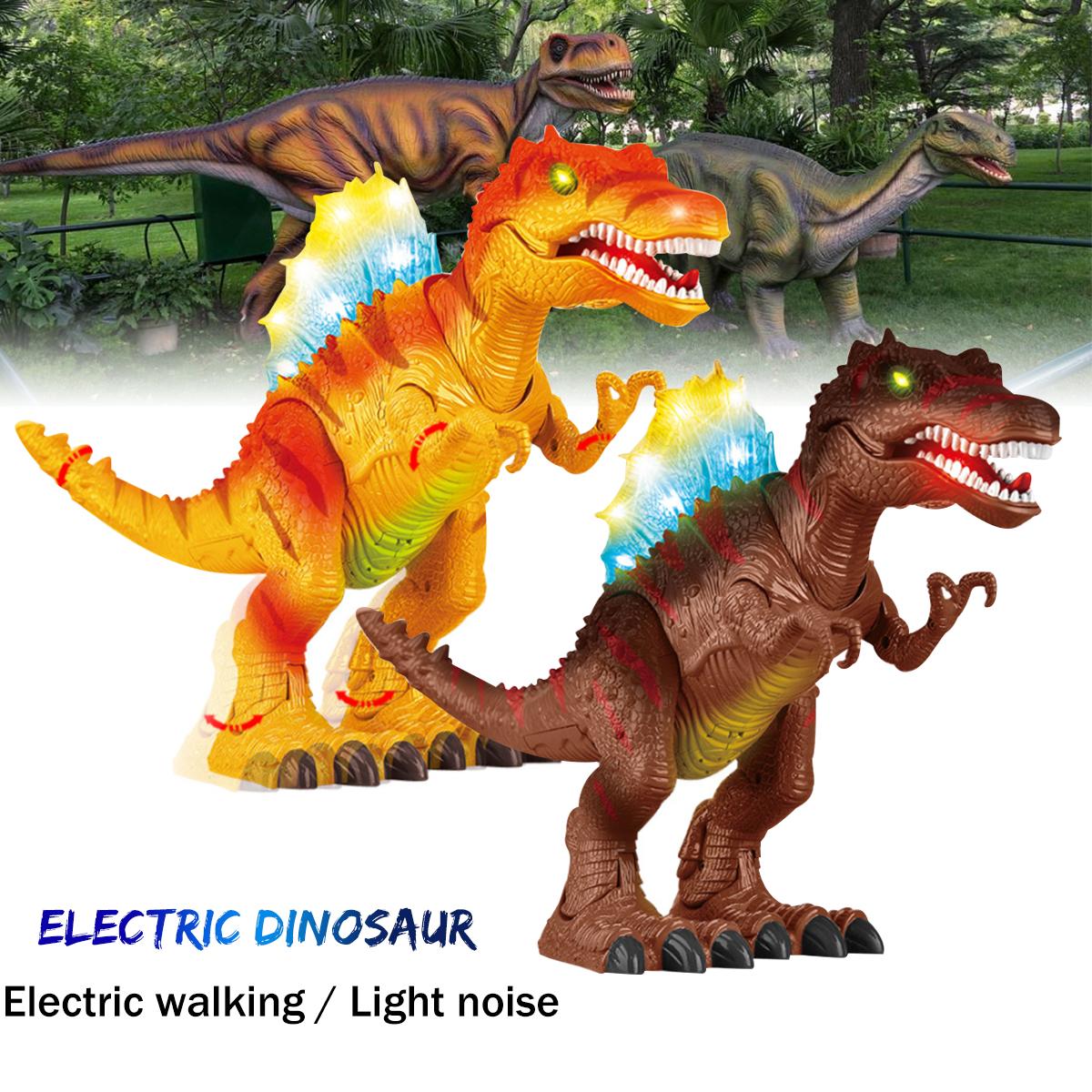 Walking Dinosaur Spinosaurus Kids Light Up Toy Figure Sounds Real Movement