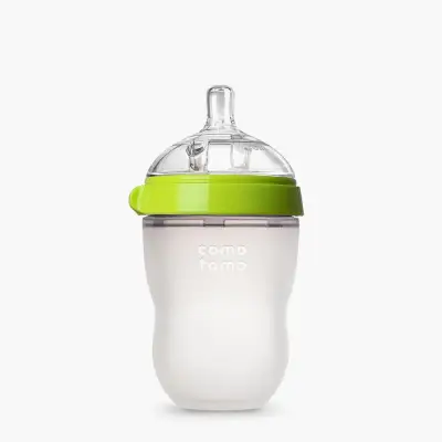 Comotomo 2-Hole Silicone Feeding Bottle 250ml (Green)