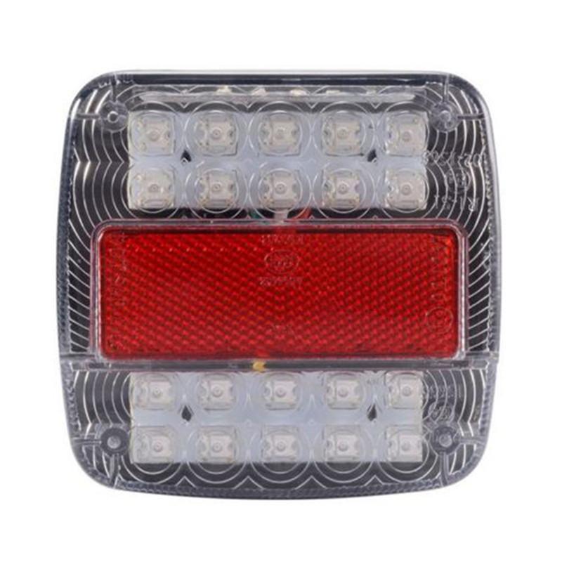 26LED Stop Rear Tail Reverse Light Indicator License Plate Lamp Truck Trailer EL