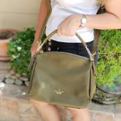 Kate Spade Lyla Plain Crossbody Bag - Army Green
